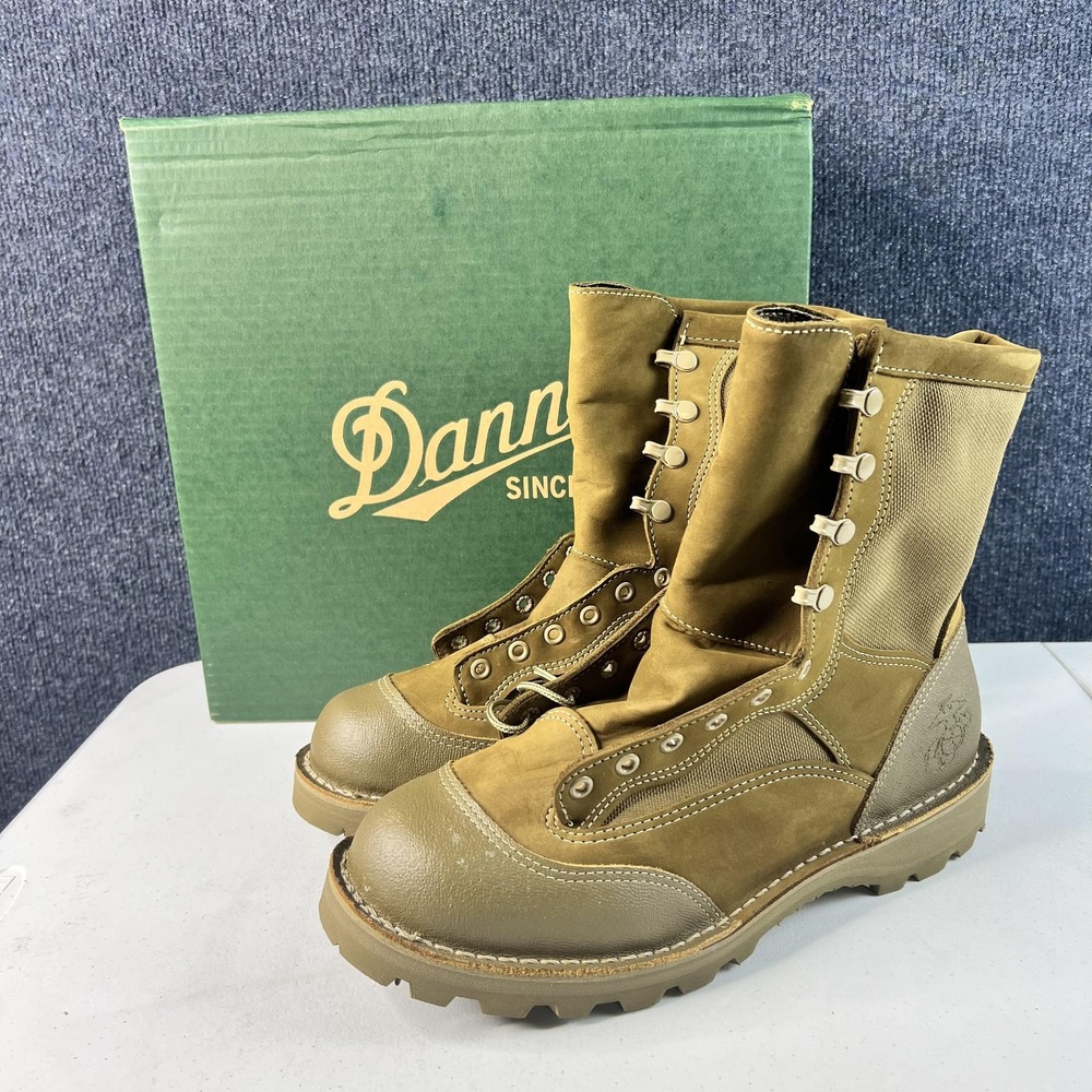 Danner USMC RAT Temperate Boots Mens Size 10 W Coyote‎ Brown Gore-Tex USA 15660X